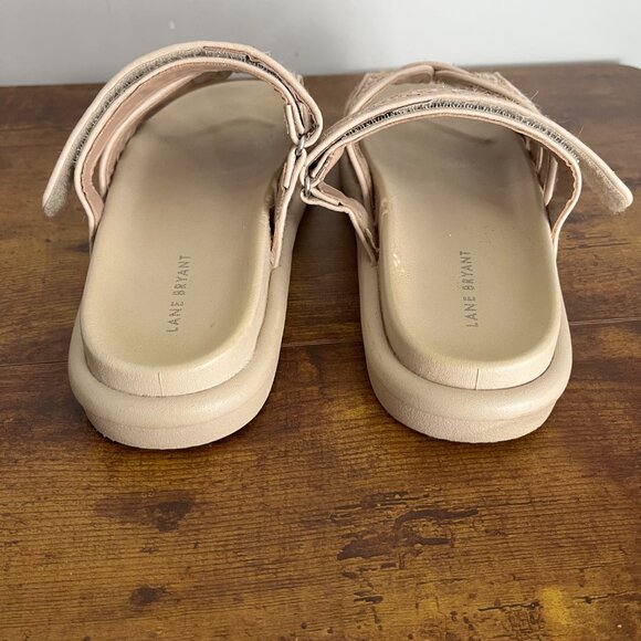 Lane Bryant 9W Slip-On, Sandals Adjustable with Extra Cushioned Sole for Comfort - Picture 5 of 13